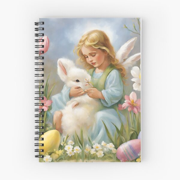 Item preview, An angel and a bunny designed and sold by seahorse crossing.
