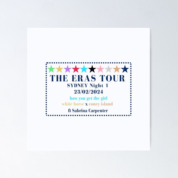 Item preview, Sydney Night 1 - Eras - Surprise Songs designed and sold by LisaMichelleArt.