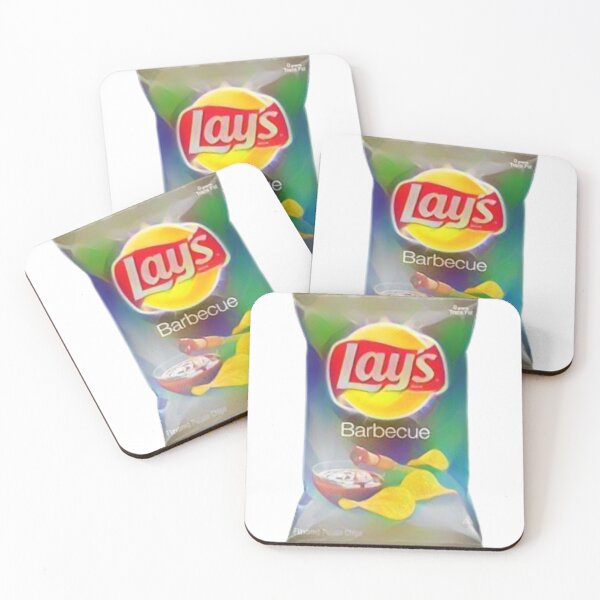 Item preview, Barbecue Lays Chips Iridescent Watercolor designed and sold by Evebabee.