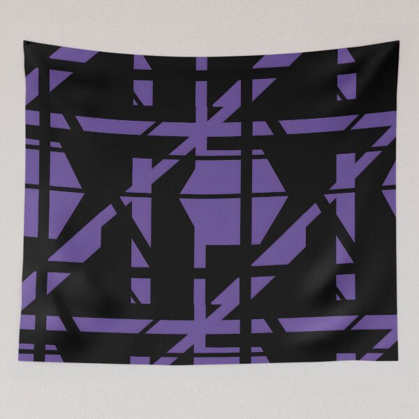 Item preview, Lost in Abstraction - post war abstract painting (purple & black) designed and sold by Red Siri0 Art.