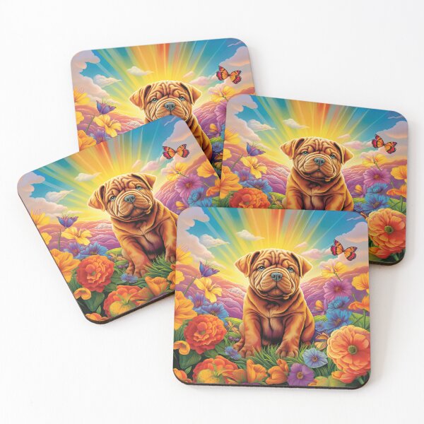 Item preview, Y2K Rainbow Dreams: Whimsical Sharpei Puppy Apparel & Accessories designed and sold by ChromaKins.