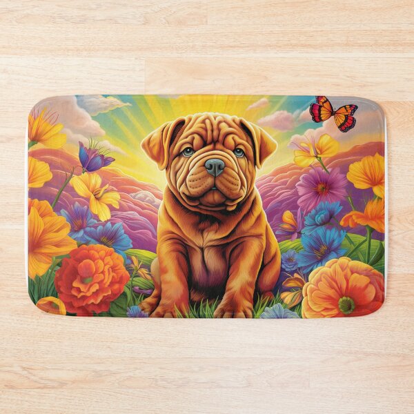 Item preview, Y2K Rainbow Dreams: Whimsical Sharpei Puppy Apparel & Accessories designed and sold by ChromaKins.