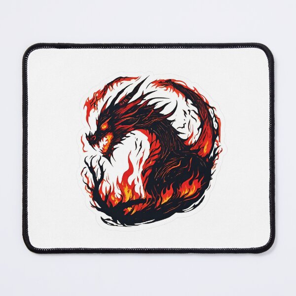 Item preview, Cool fire dragon sticker designed and sold by matildelestrang.
