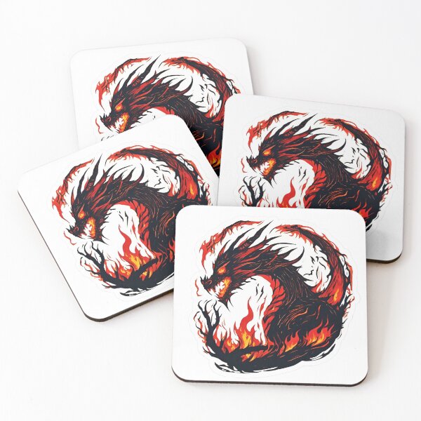 Item preview, Cool fire dragon sticker designed and sold by matildelestrang.