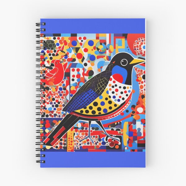 Item preview, Coloured Bird. Kusama-influenced style designed and sold by Andykinoz.