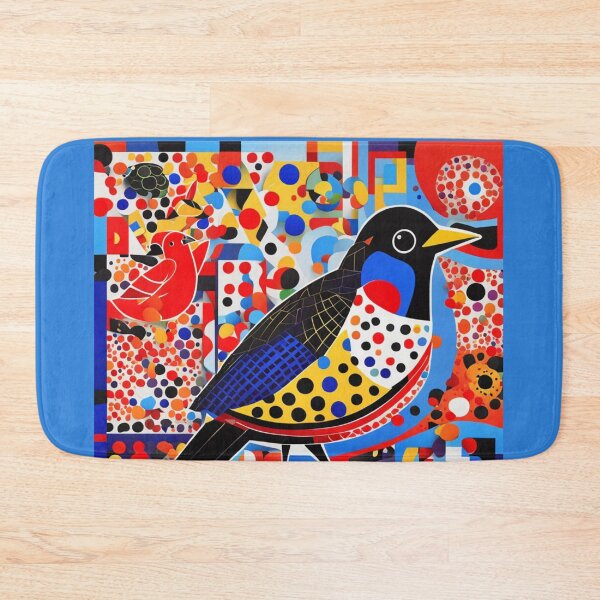 Item preview, Coloured Bird. Kusama-influenced style designed and sold by Andykinoz.
