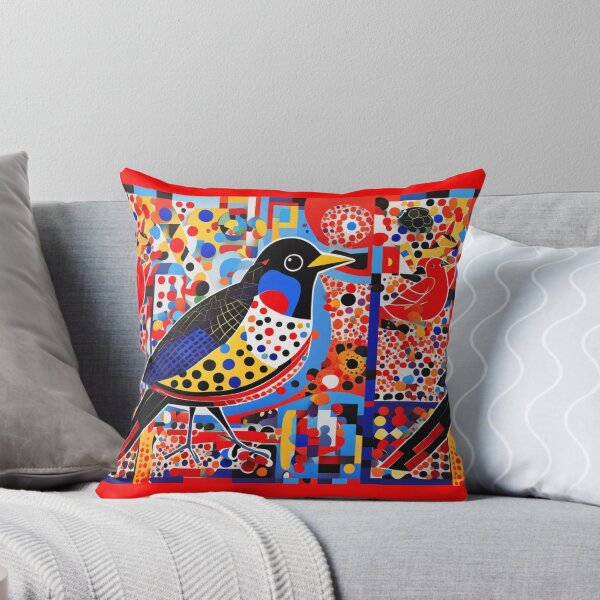 Item preview, Coloured Bird. Kusama-influenced style designed and sold by Andykinoz.