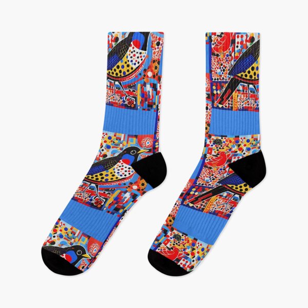 Item preview, Coloured Bird. Kusama-influenced style designed and sold by Andykinoz.