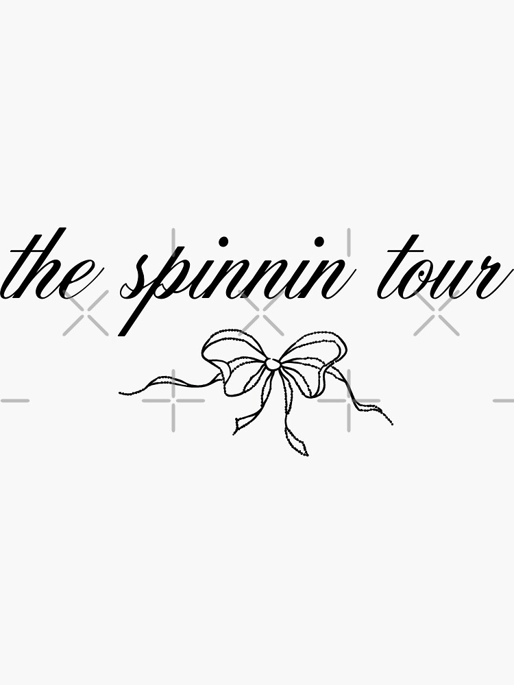 the spinnin tour Sticker for Sale by envytheleaves