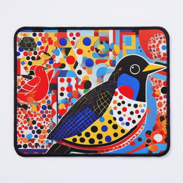 Item preview, Coloured Bird. Kusama-influenced style designed and sold by Andykinoz.