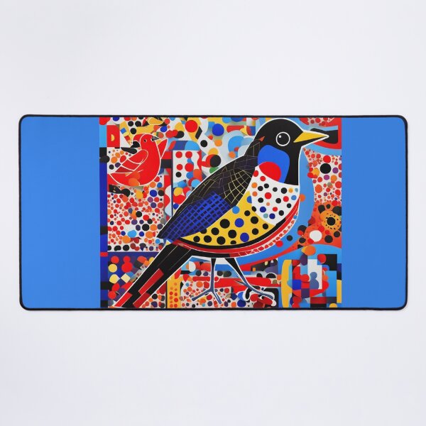 Item preview, Coloured Bird. Kusama-influenced style designed and sold by Andykinoz.