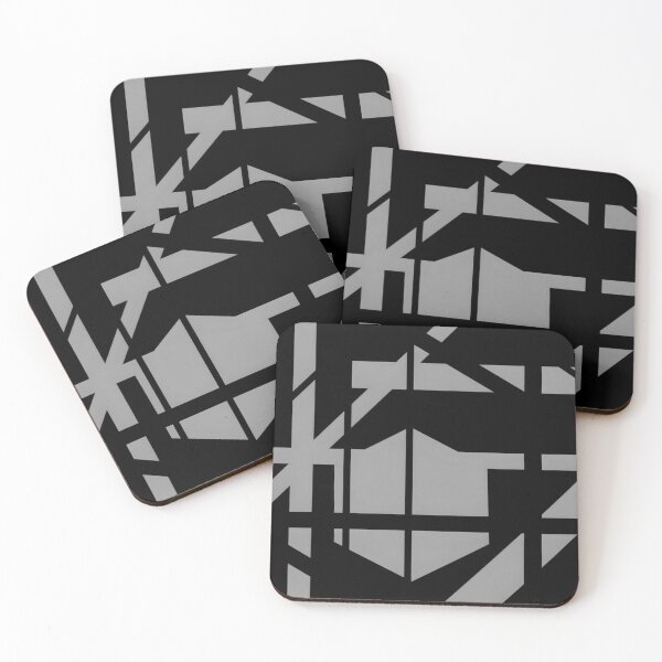 Item preview, Lost in Abstraction - post war abstract painting (light gray & black) designed and sold by Red Siri0 Art.