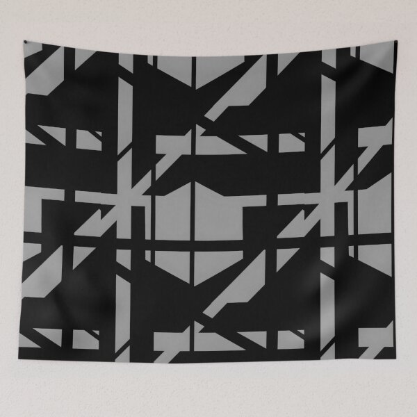Item preview, Lost in Abstraction - post war abstract painting (light gray & black) designed and sold by Red Siri0 Art.