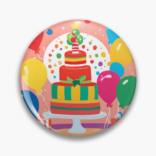 Item preview, Birthday theme, colorful, fun, cake, balloons, presents, candles (silvergoldvisionary) designed and sold by SGVisionary.