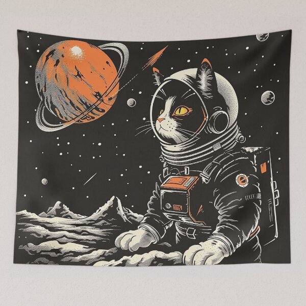 Item preview, Space Cat's Interstellar Quest designed and sold by CatsAndDogs-TF.