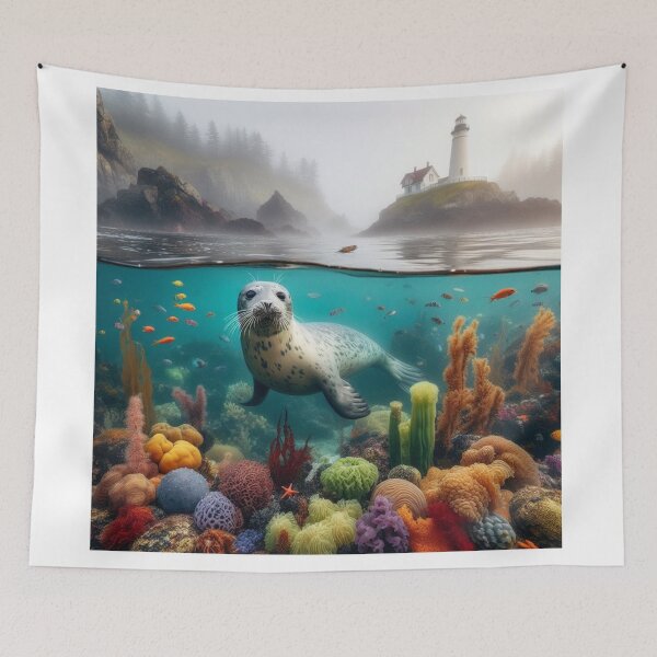 Item preview, Coastal Charmer - Seal's Waterside Grace designed and sold by ProgressMagnet.