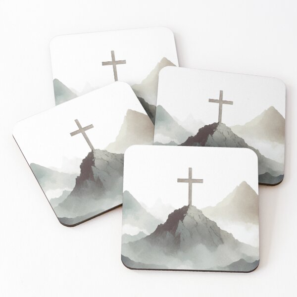 Item preview, cross on mountain  designed and sold by zionwardrobe.