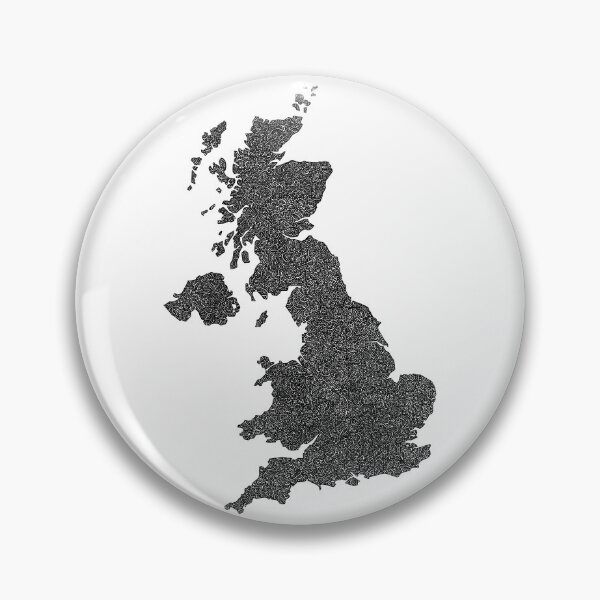 Item preview, United Kingdom Map Design with Hidden Borders designed and sold by Naoswestvillage.