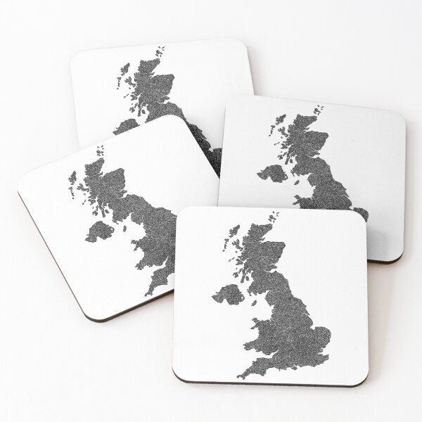 Item preview, United Kingdom Map Design with Hidden Borders designed and sold by Naoswestvillage.