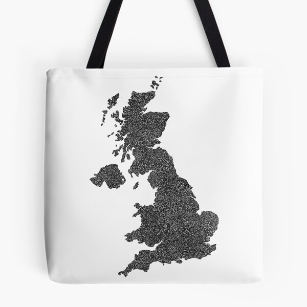 Item preview, United Kingdom Map Design with Hidden Borders designed and sold by Naoswestvillage.