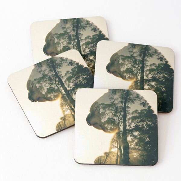 Item preview, Double exposure koala and forest designed and sold by Brendon987.