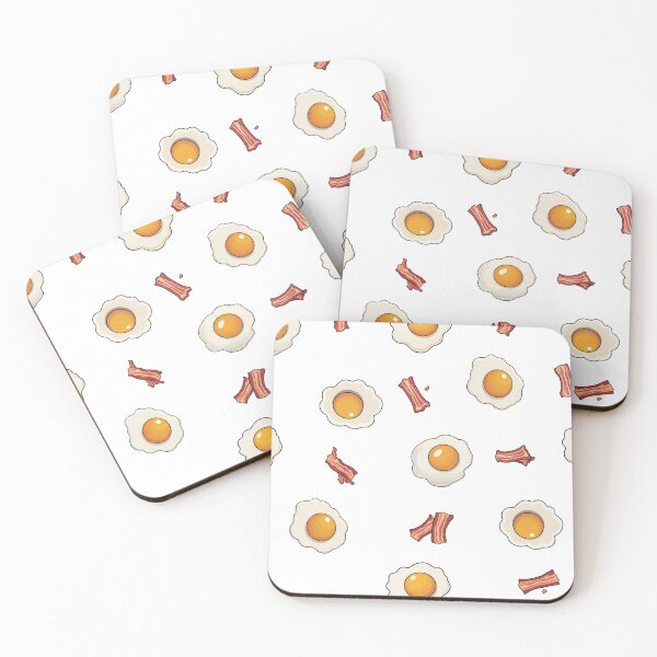 Item preview, Bacon and Fried Eggs on White designed and sold by Sarcastic Narwhal.