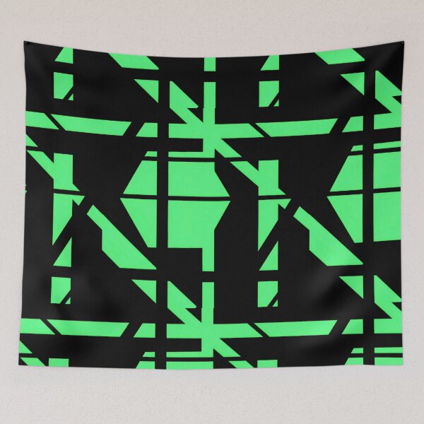 Item preview, Lost in Abstraction - post war abstract painting (green & black) designed and sold by Red Siri0 Art.