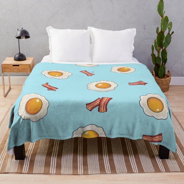 Item preview, Copy of Bacon and Fried Eggs on Blue designed and sold by Sarcastic Narwhal.