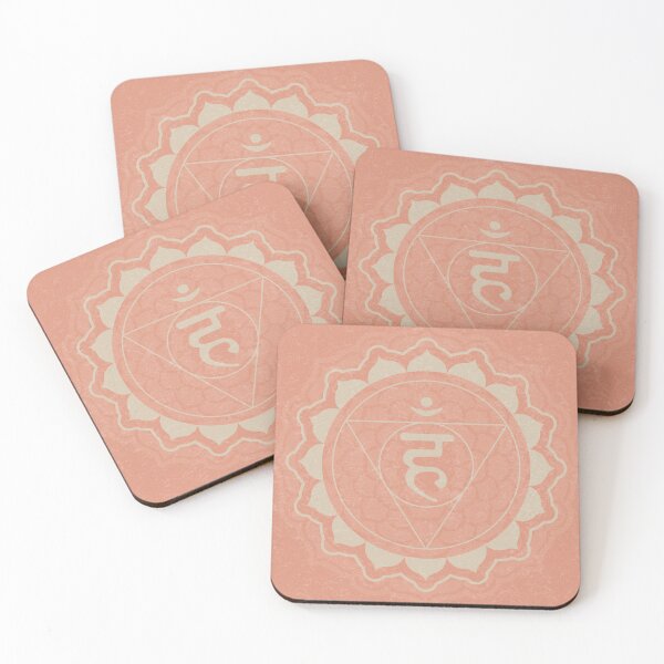Item preview, Throat Chakra Mandala - Coral + Dove designed and sold by Irene Estelle.