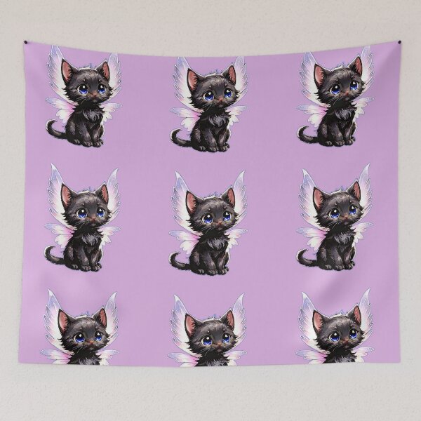 Item preview, Black Kitten Fairy  designed and sold by PagonDragon.
