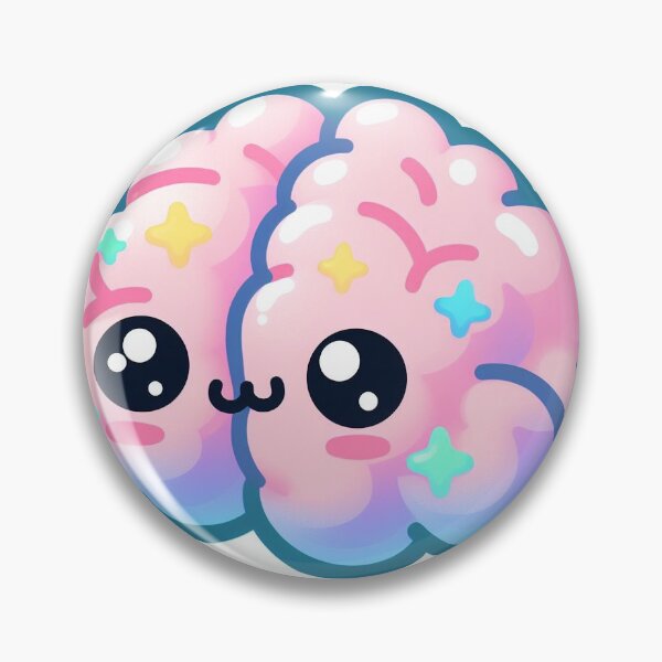 Item preview, Pastel kawaii brain designed and sold by Witch’s Cauldron.