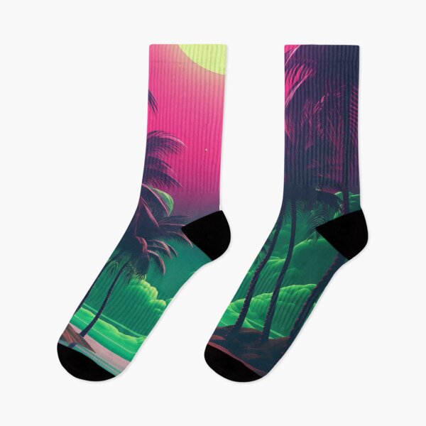 Item preview, Digital Dreamscape Elegance: Futuristic Synthwave Fantasia designed and sold by Mullet Monkey.