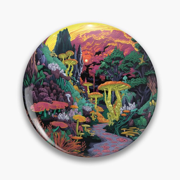 Item preview, Mystical Mushroom Valley: A Vibrant Ecosystem Fantasy designed and sold by Chreggie.