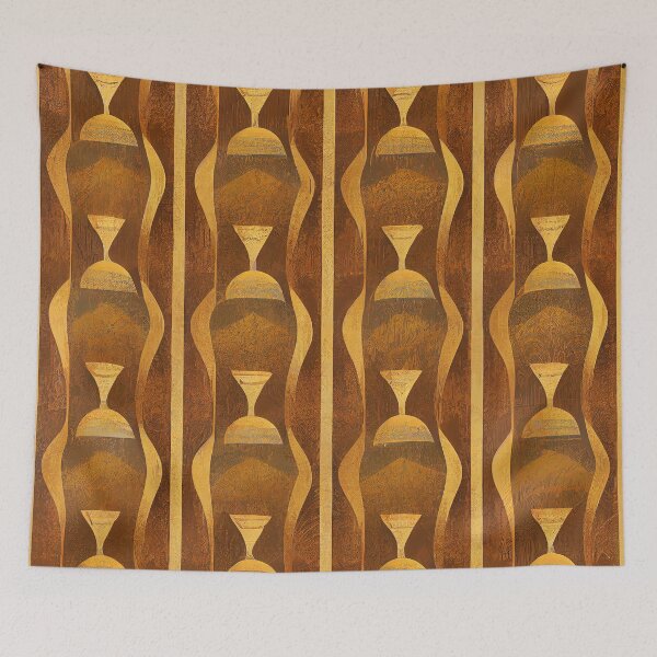 Item preview, Vintage Golden And Coppery-Brown Art Deco Pattern designed and sold by DEC02.