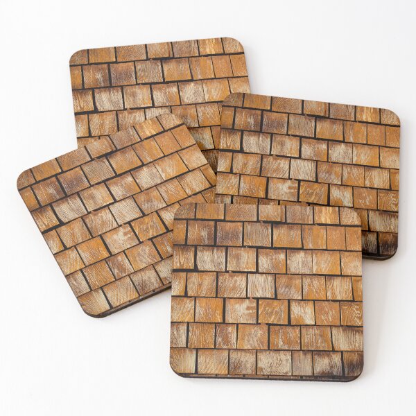 Item preview, "Close-up of Rustic Wooden Shingle Texture" designed and sold by ADAG-ART.