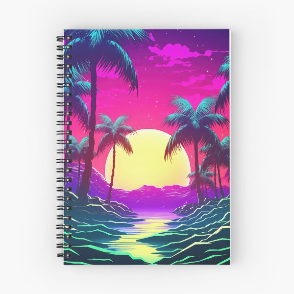 Item preview, Neon Horizon Rhythms: Abstract Retrowave Odyssey designed and sold by Mullet Monkey.