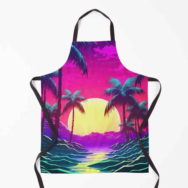 Item preview, Neon Horizon Rhythms: Abstract Retrowave Odyssey designed and sold by Mullet Monkey.