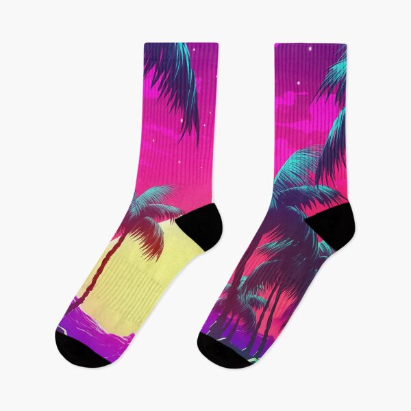 Item preview, Neon Horizon Rhythms: Abstract Retrowave Odyssey designed and sold by Mullet Monkey.
