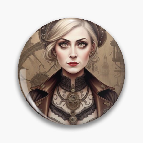 Item preview, Vintage Steampunk Pilot Lady designed and sold by TheDarkWardrobe.