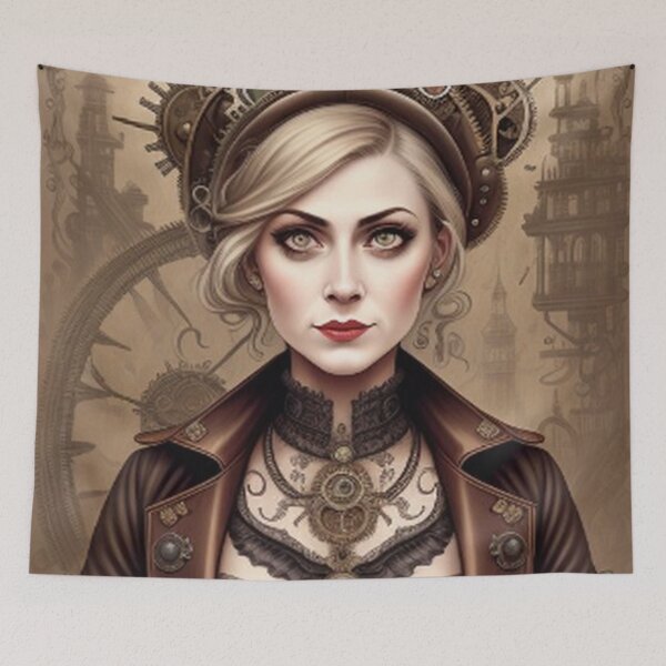 Item preview, Vintage Steampunk Pilot Lady designed and sold by TheDarkWardrobe.