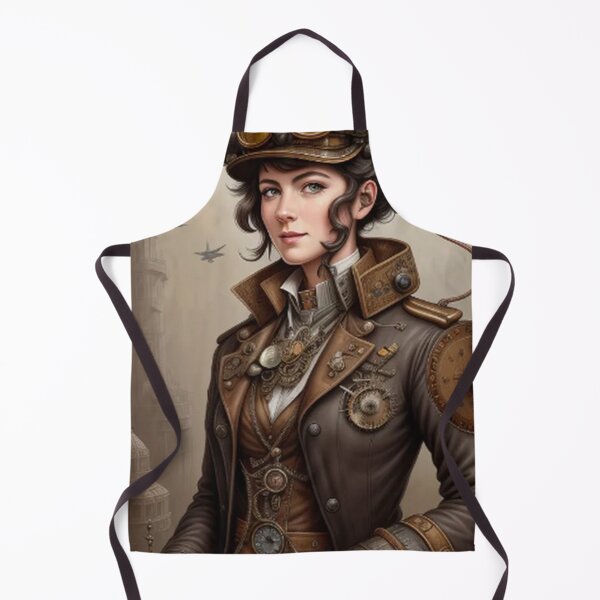 Item preview, Vintage Steampunk Pilot Lady designed and sold by TheDarkWardrobe.