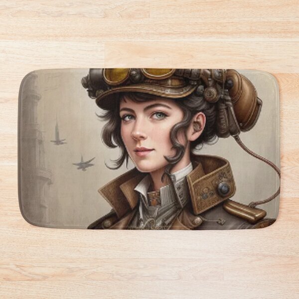 Item preview, Vintage Steampunk Pilot Lady designed and sold by TheDarkWardrobe.