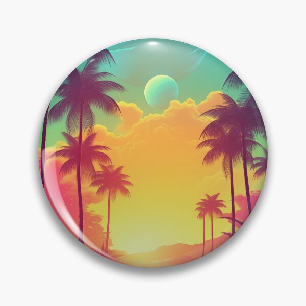 Item preview, Digital Euphoria: Abstract Synthwave Dreamscape designed and sold by Mullet Monkey.