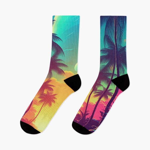 Item preview, Digital Euphoria: Abstract Synthwave Dreamscape designed and sold by Mullet Monkey.