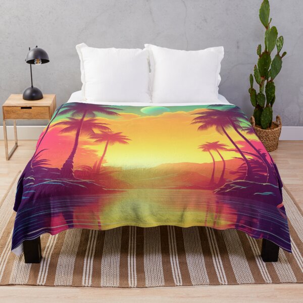 Item preview, Digital Euphoria: Abstract Synthwave Dreamscape designed and sold by Mullet Monkey.