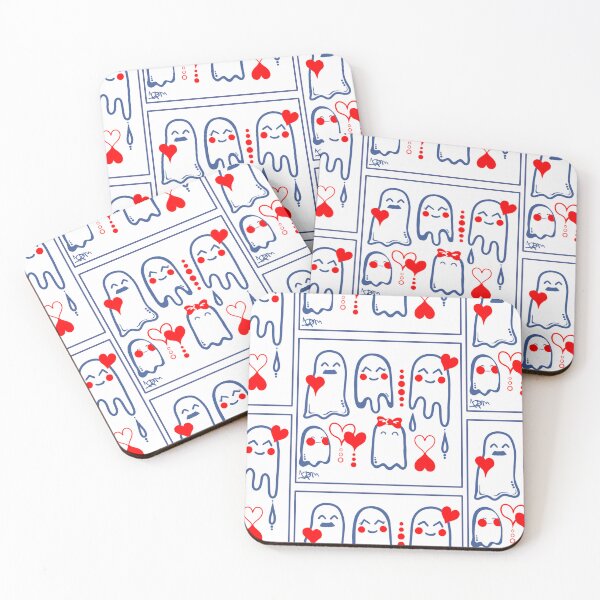 Item preview, Ignorant Tattoo Style Ghost Doodles with Hearts designed and sold by 10pmCreations.