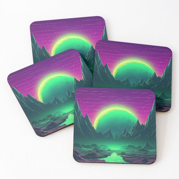 Item preview, Astral Illusions: Abstract Synthwave Chronicles designed and sold by Mullet Monkey.