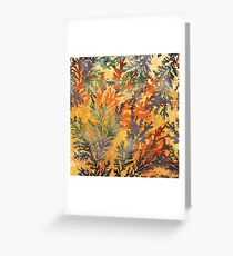 Calico Manganese Dendrite Greeting Card