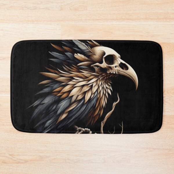 Item preview, Skull with Feathers designed and sold by MysticForest18.