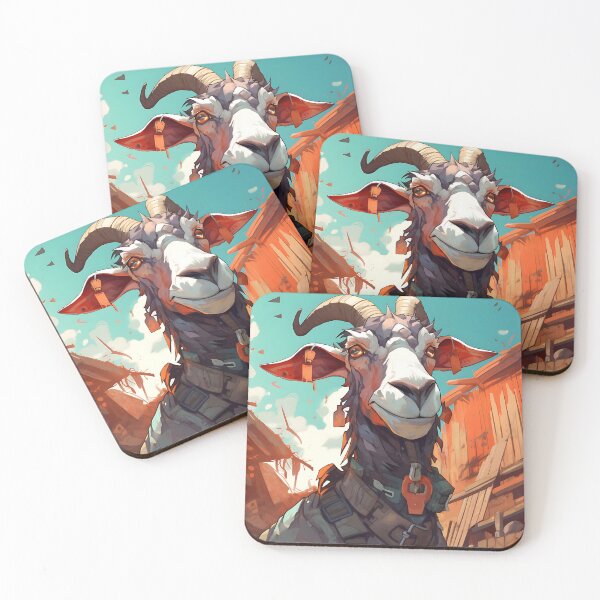 Item preview, Crazy goat designed and sold by Rhinosaurarts.